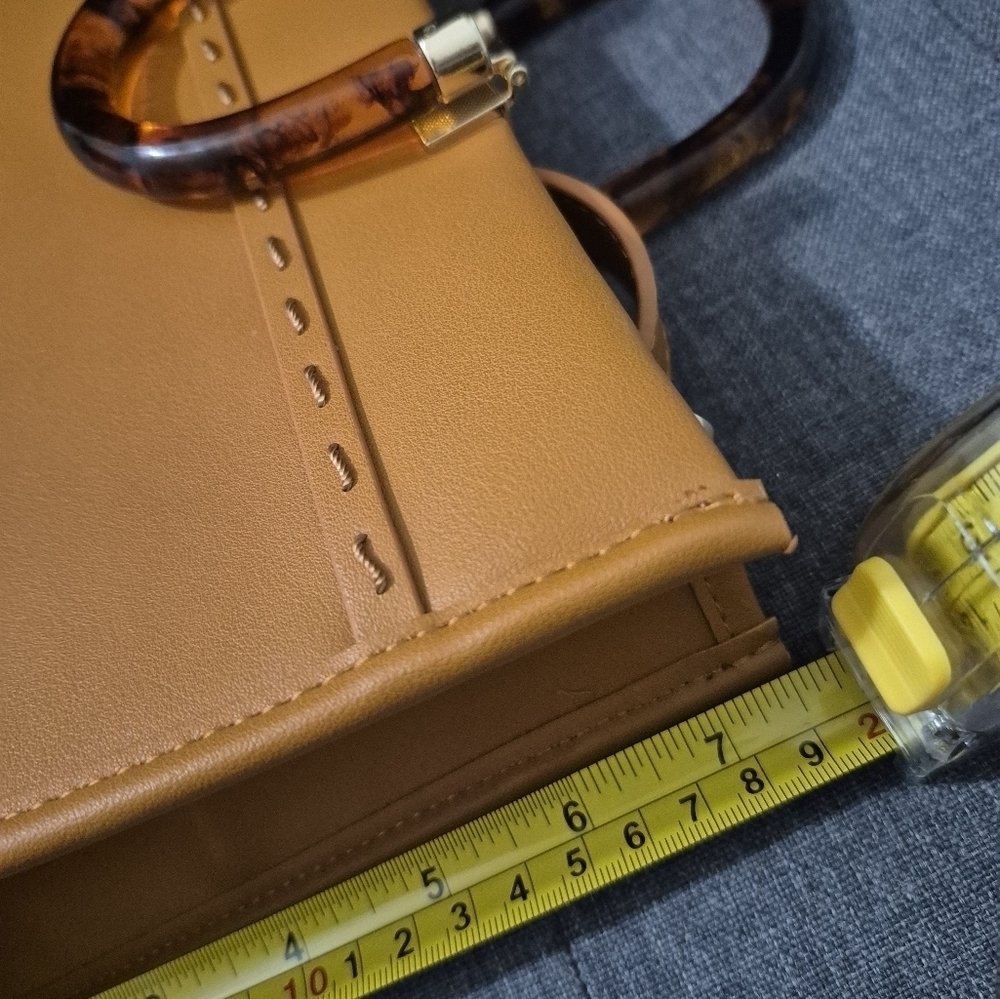 Tortoise Shell Top Handle Crossbody Shoulder Bag. NWOT - Picture 4 of 10